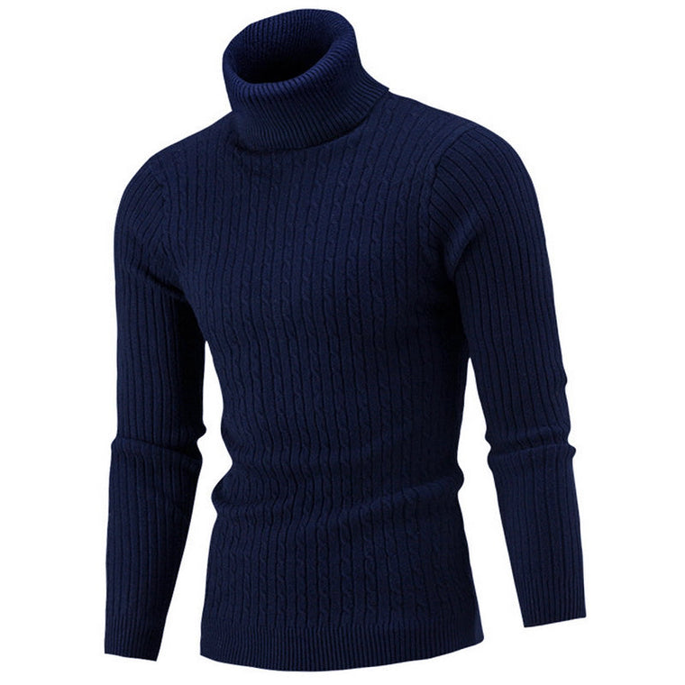 Maxime - Pull Col Roulé Classique Intemporel Homme