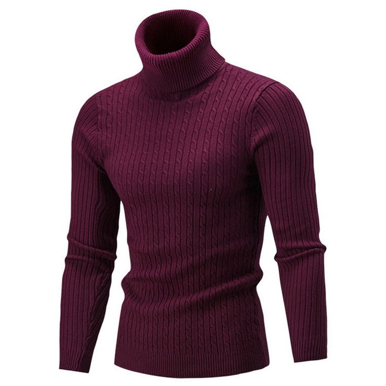 Maxime - Pull Col Roulé Classique Intemporel Homme