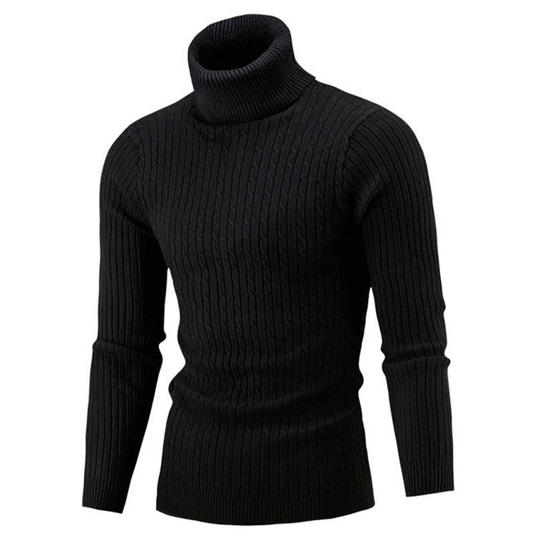 Maxime - Pull Col Roulé Classique Intemporel Homme