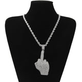 Collier doigt d'honneur — Doumira