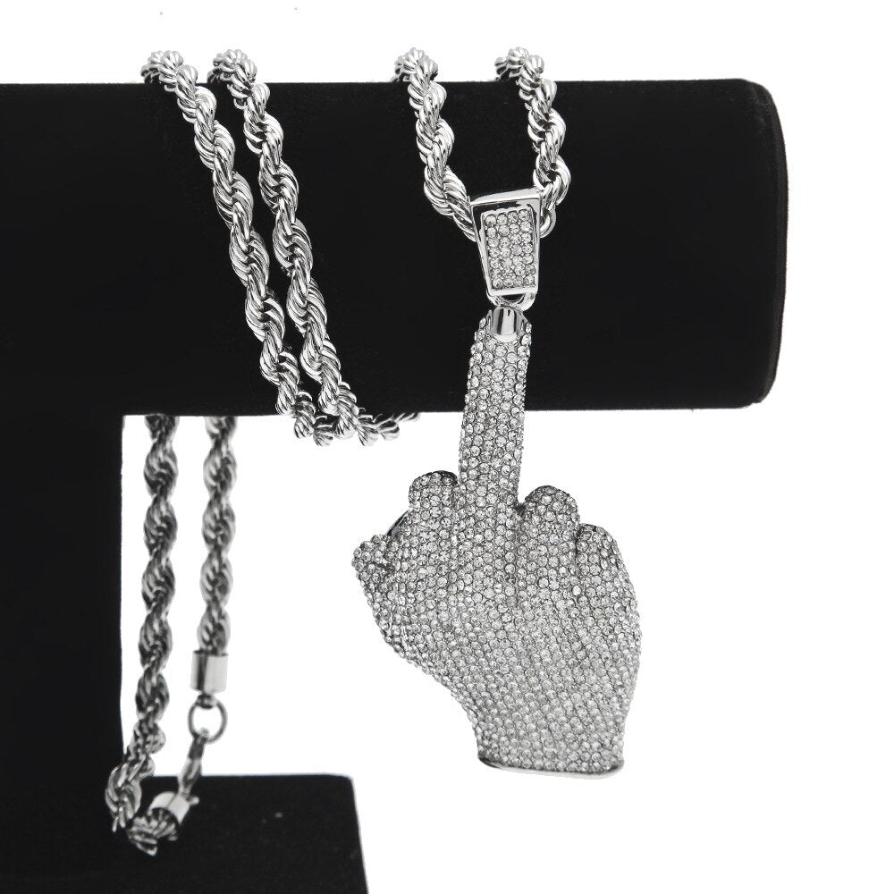Collier doigt d'honneur — Doumira