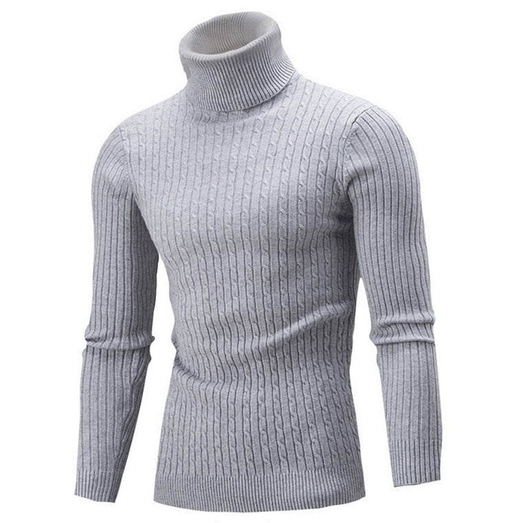 Maxime - Pull Col Roulé Classique Intemporel Homme