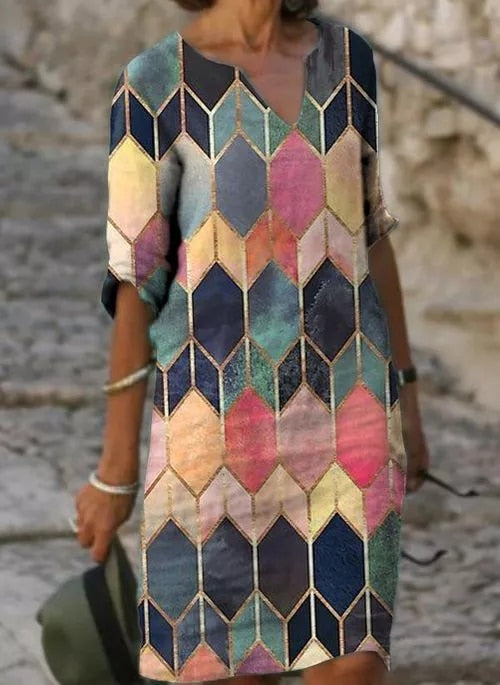 Stéphanie - Robe Midi D'Été Chic