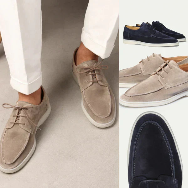 Mocassins Homme En Daim Élégants Et Confortables - Alessio
