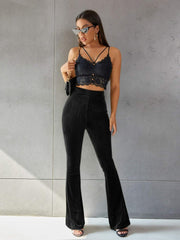 Céline - Pantalon Évasé Velours