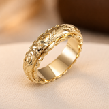 Bague Fleur en Or Antique | Or — Doumira