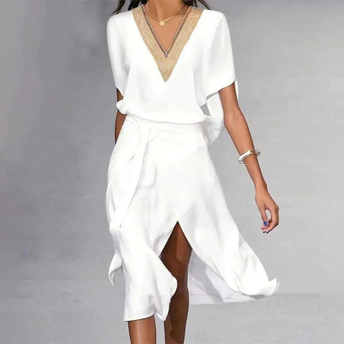 Robe Midi Femme Chic Élégante - Linda