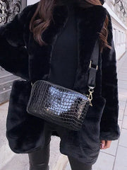 Elina - Manteau teddy femme