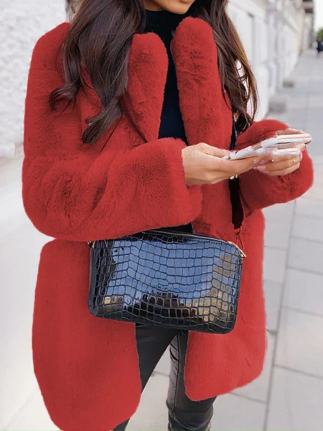 Elina - Manteau teddy femme