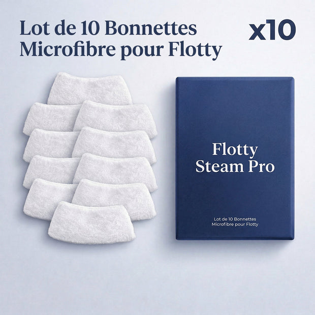 Lot de 10 bonnettes microfibre
