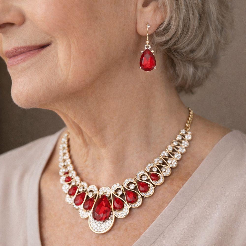 Ensemble de Bijoux Maevina Crimselle — Doumira