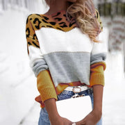 Margaux – Pull En Maille Avec Imprimé Léopard, Chic Et Tendance