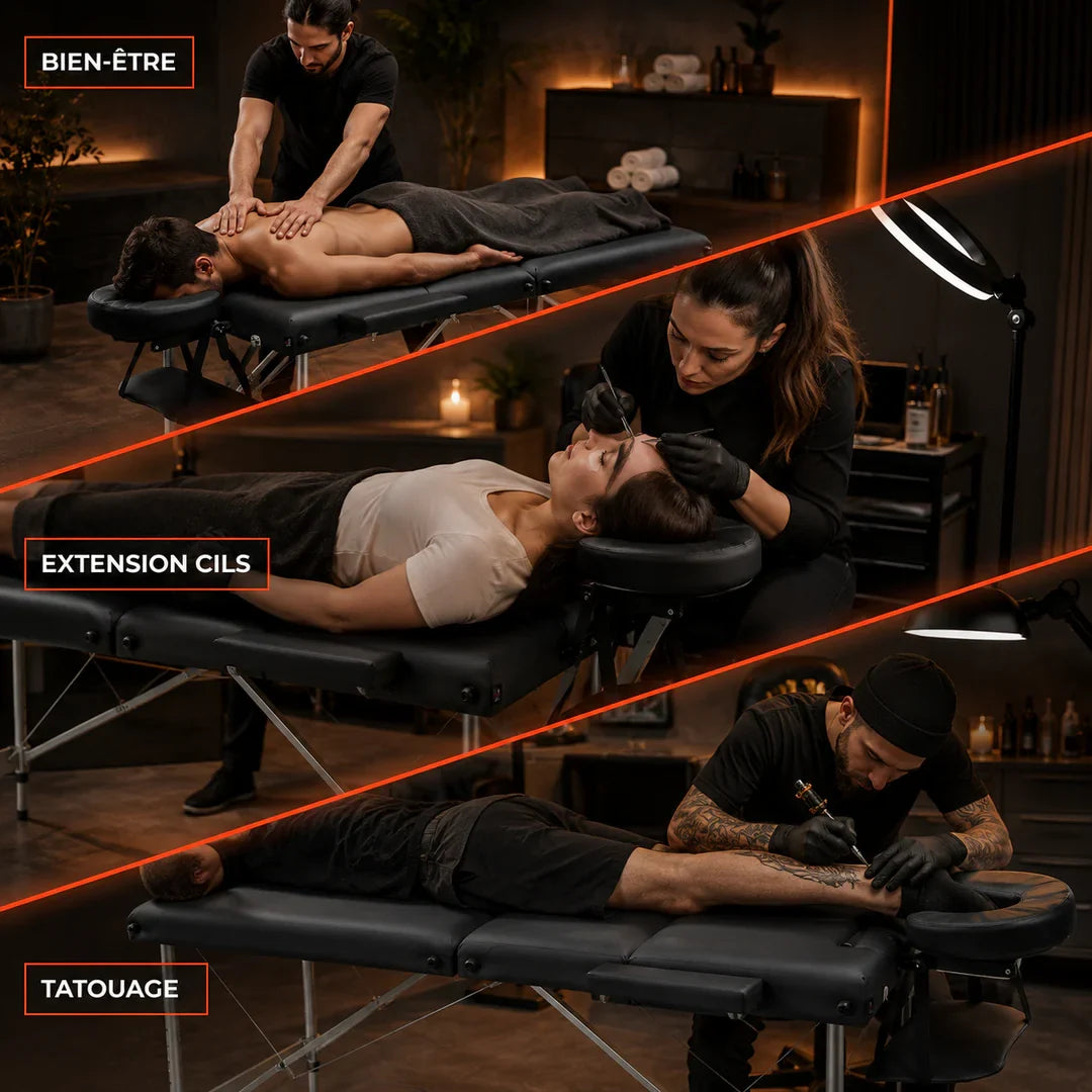 Table de massage pliante réglable 185 × 70 cm
