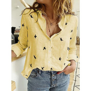 Pauline - Chemise en Lin Légère Manches Longues Femme