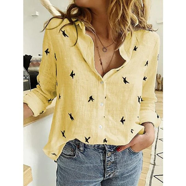 Pauline - Chemise en Lin Légère Manches Longues Femme