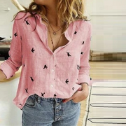 Pauline - Chemise en Lin Légère Manches Longues Femme
