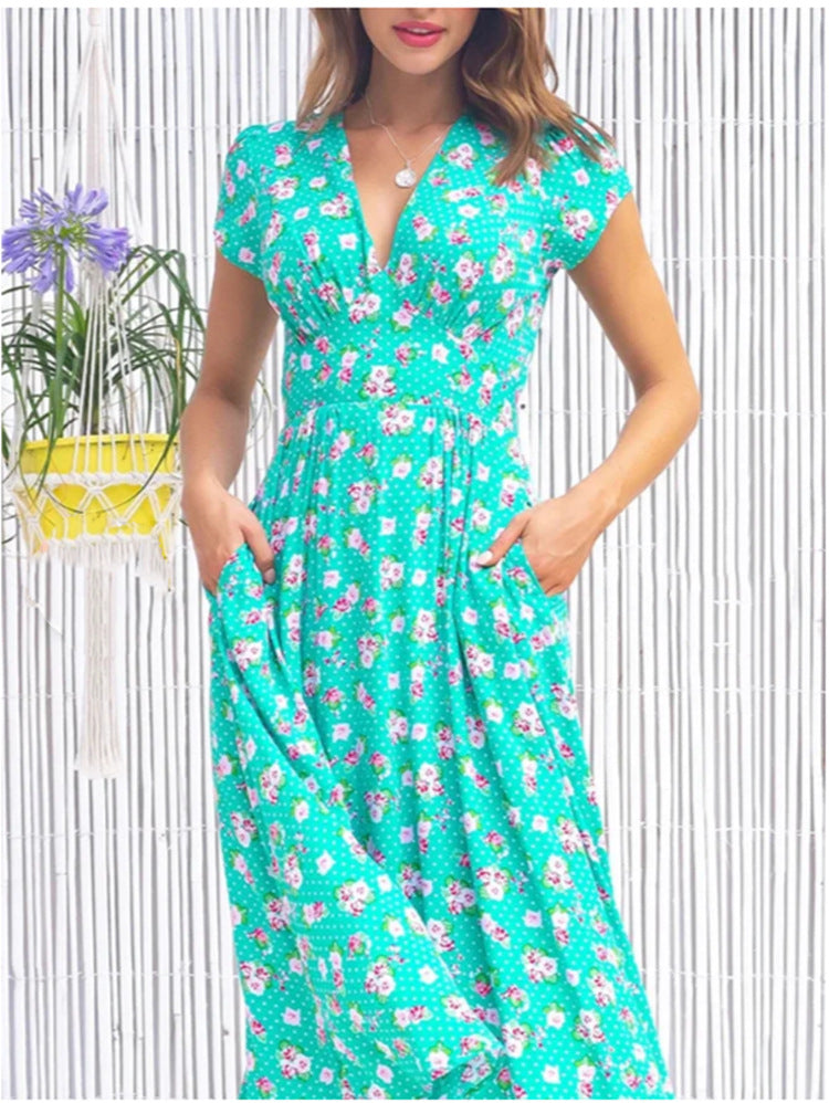 Brigitte - Robe Midi Fleurie Femme
