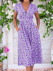 Brigitte - Robe Midi Fleurie Femme