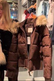 Élodie – Manteau matelassé d’hiver femme avec capuche amovible
