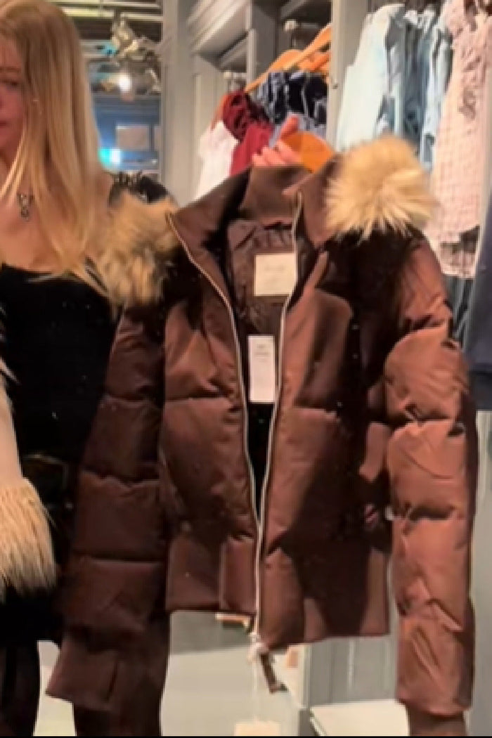 Élodie – Manteau matelassé d’hiver femme avec capuche amovible