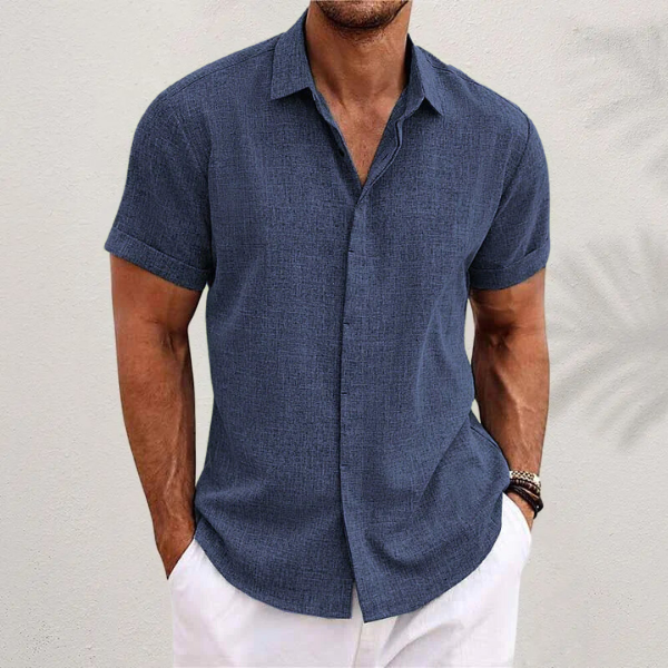 Thomas - Chemise Lin D'Été Décontractée Homme