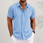 Thomas - Chemise Lin D'Été Décontractée Homme