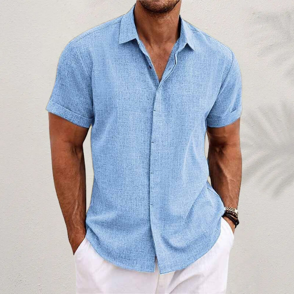 Thomas - Chemise Lin D'Été Décontractée Homme