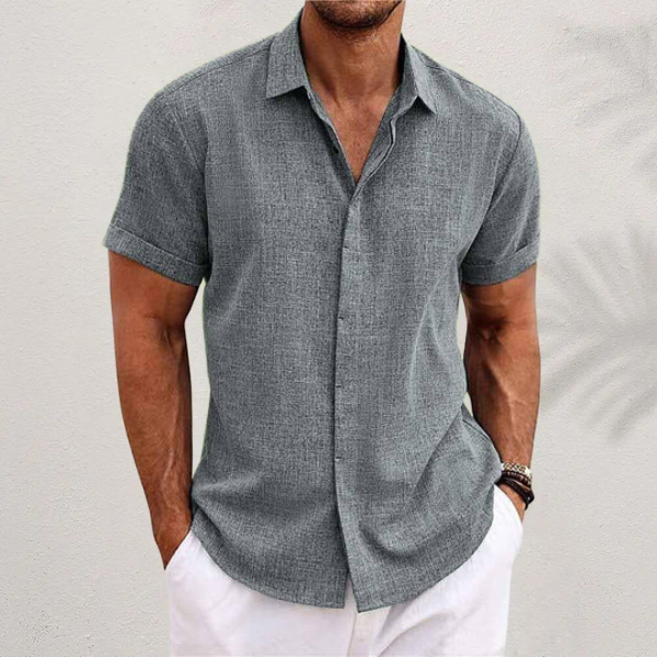 Thomas - Chemise Lin D'Été Décontractée Homme
