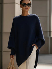 Adèle - Pull Élégant Oversize Asymétrique