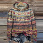 Elina - Pull automne chaud vintage femme