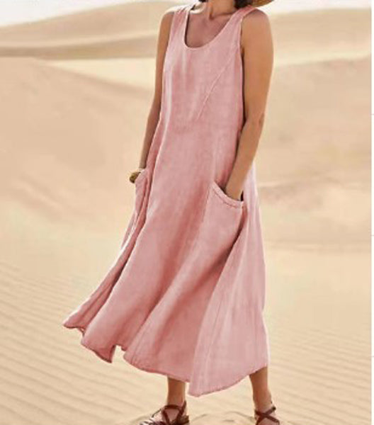 Isaline - Robe En Coton Légère Avec Poches