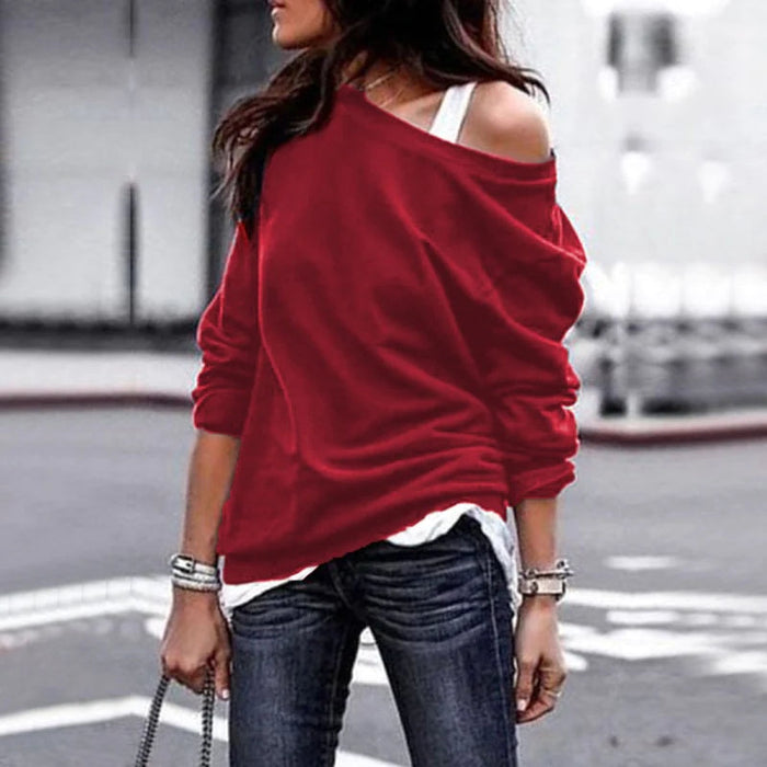 Nathalie - Pull dénudées femme