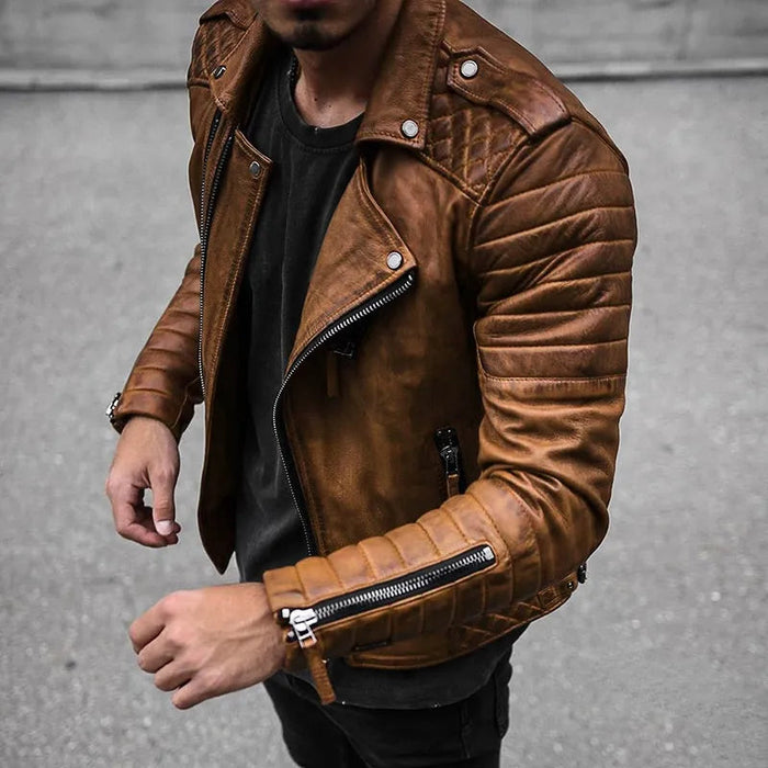 Anselme – Veste En Cuir De Haute Qualité Pour Hommes, Chic Et Robuste
