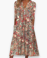 Robe boho midi pour femme | Chic et confortable