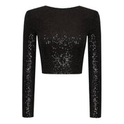 Isabeau – Haut Scintillant À Sequins, Parfait Pour Un Look Festif