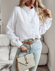 Ambre - Blouse Avec Col Et Boutons Pour Un Look Classique