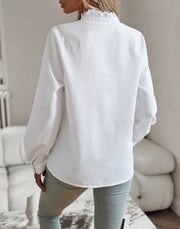 Ambre - Blouse Avec Col Et Boutons Pour Un Look Classique