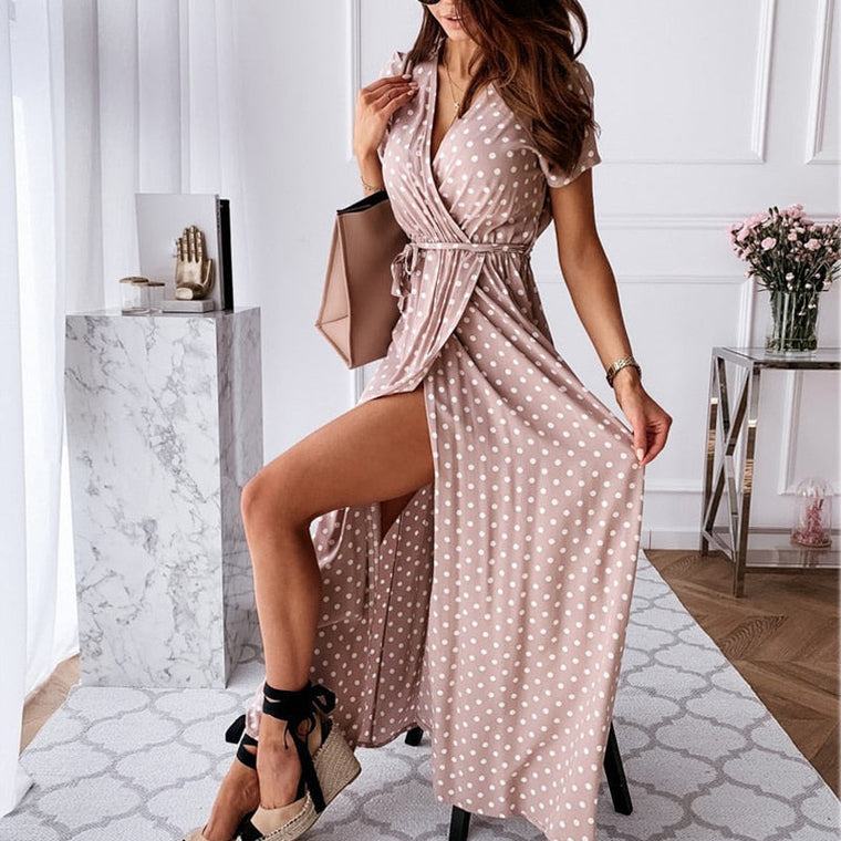 Stéphanie - Robe Maxi d'Été Élégante