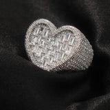 Bague coeur diamant — Doumira