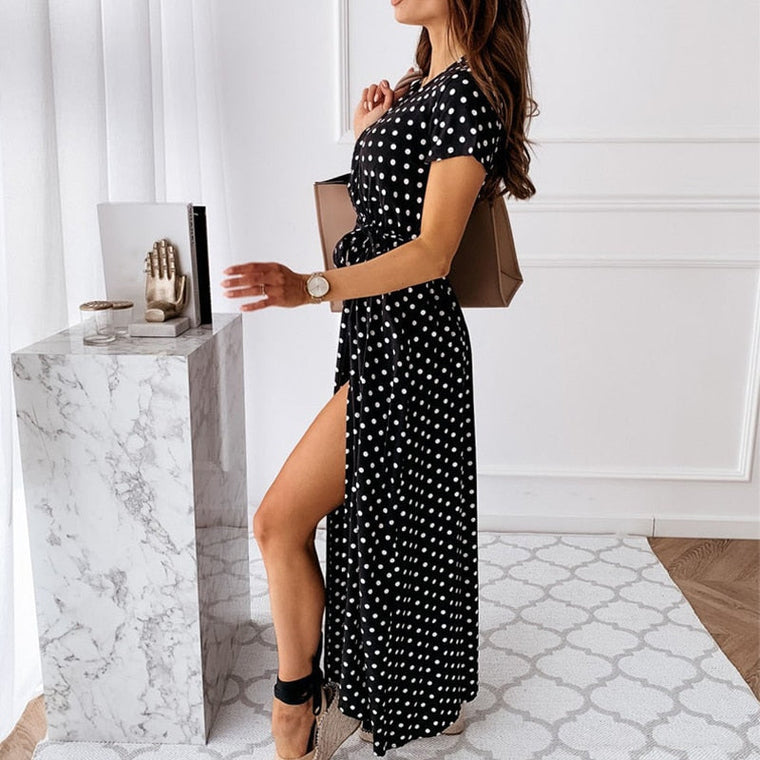 Stéphanie - Robe Maxi d'Été Élégante