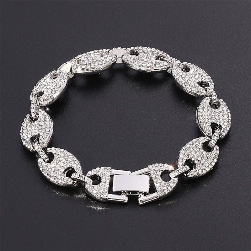 Bracelet graine de café diamant — Doumira