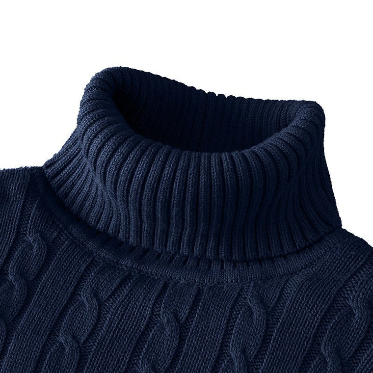 Maxime - Pull Col Roulé Classique Intemporel Homme