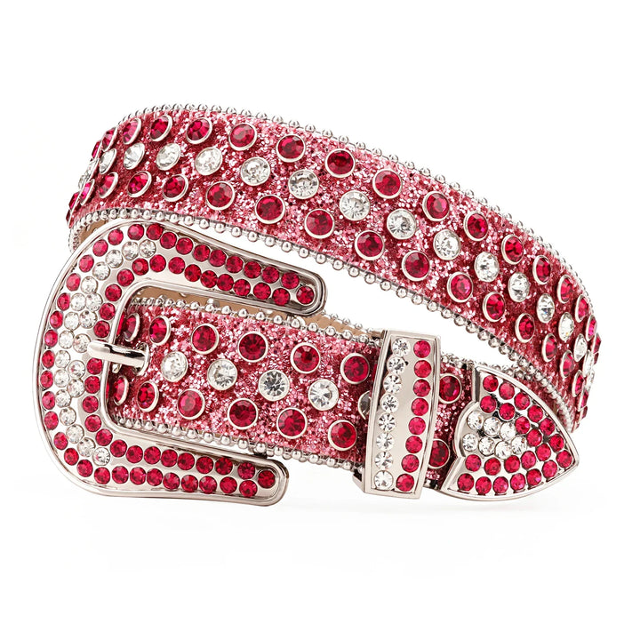 Ceinture strass rose — Doumira