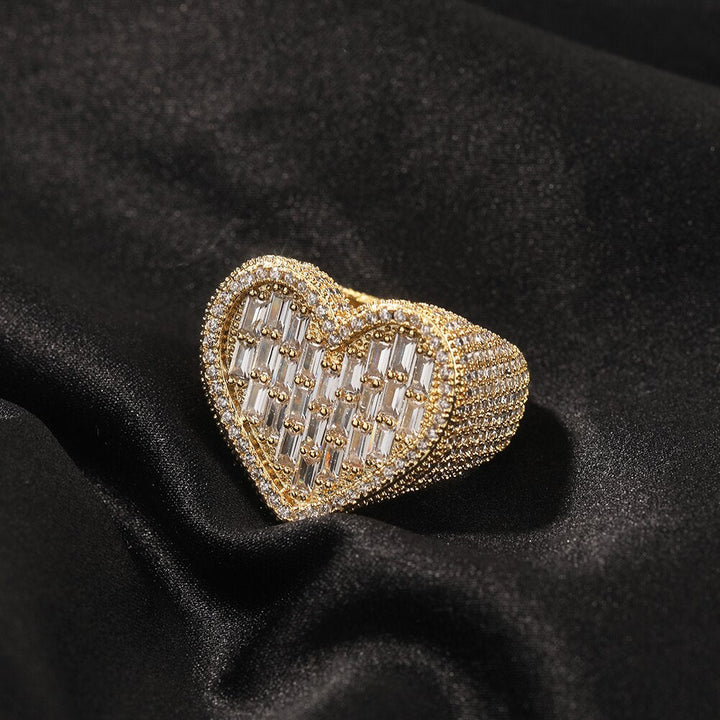 Bague coeur diamant — Doumira
