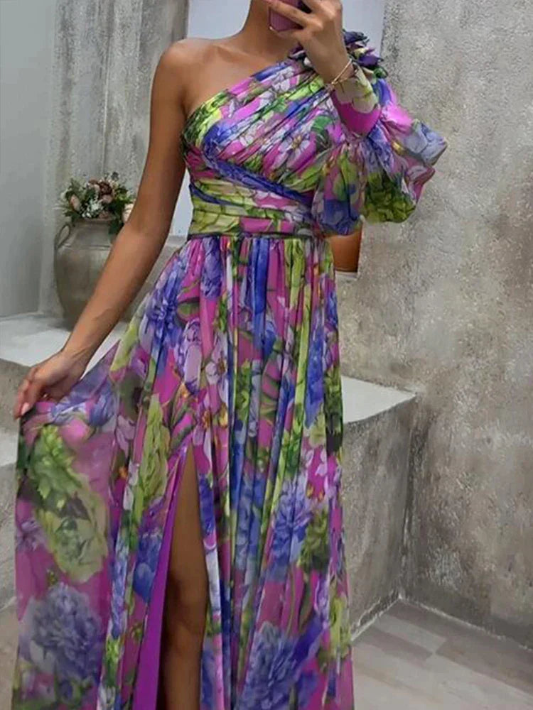 Marie - Robe Longue Fleurie Femme