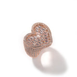 Bague coeur diamant — Doumira
