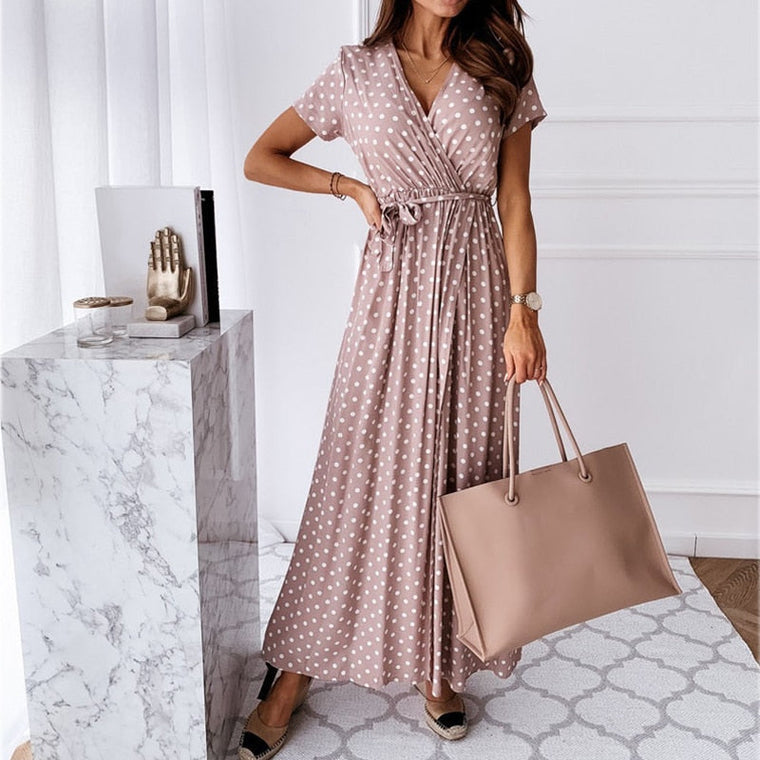 Stéphanie - Robe Maxi d'Été Élégante