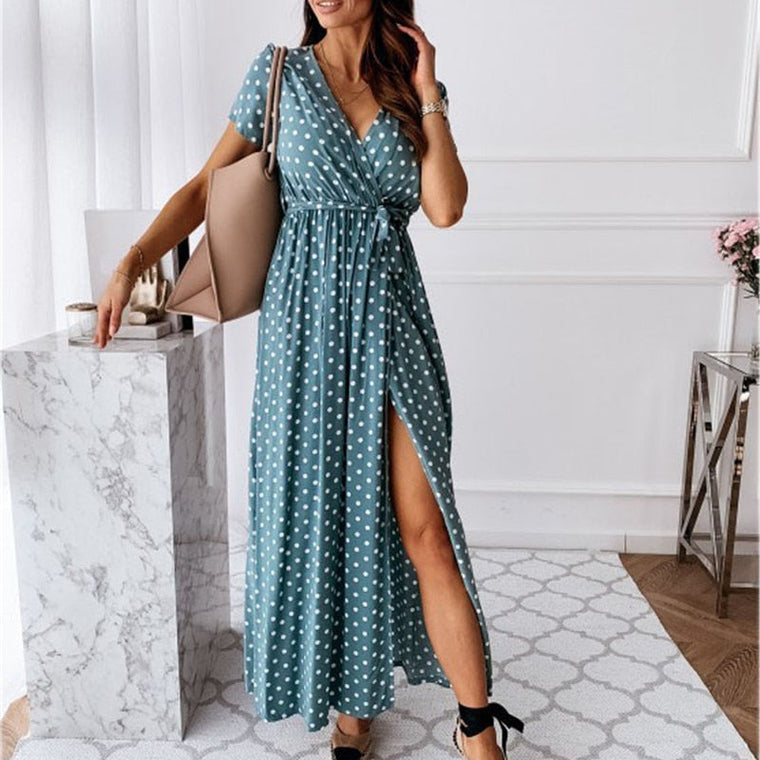 Stéphanie - Robe Maxi d'Été Élégante