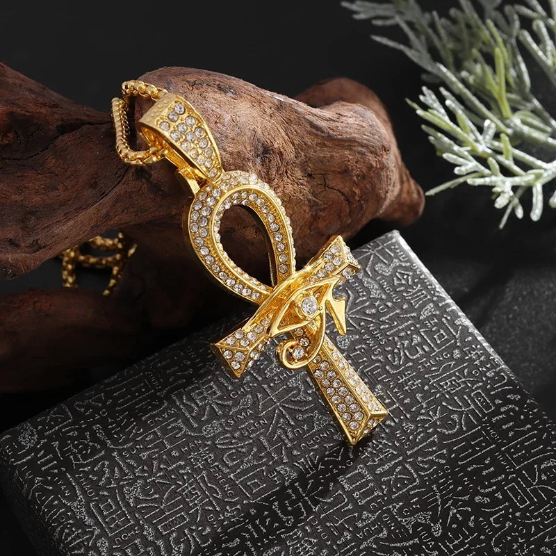 Collier croix ankh — Doumira