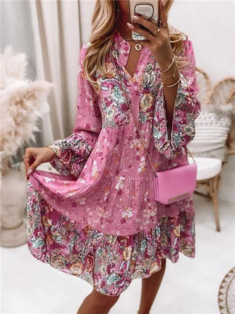 Céline - Robe Bohème D'Été Stylée